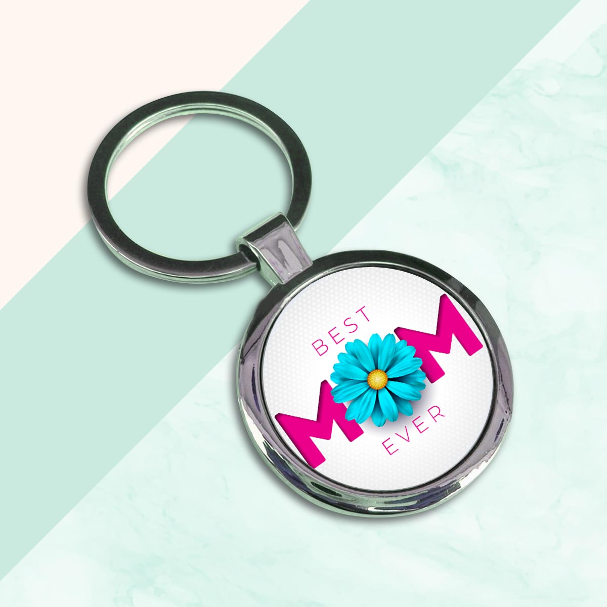 Best Mom Ever Metal Keychain Gift For Mother's Day 2