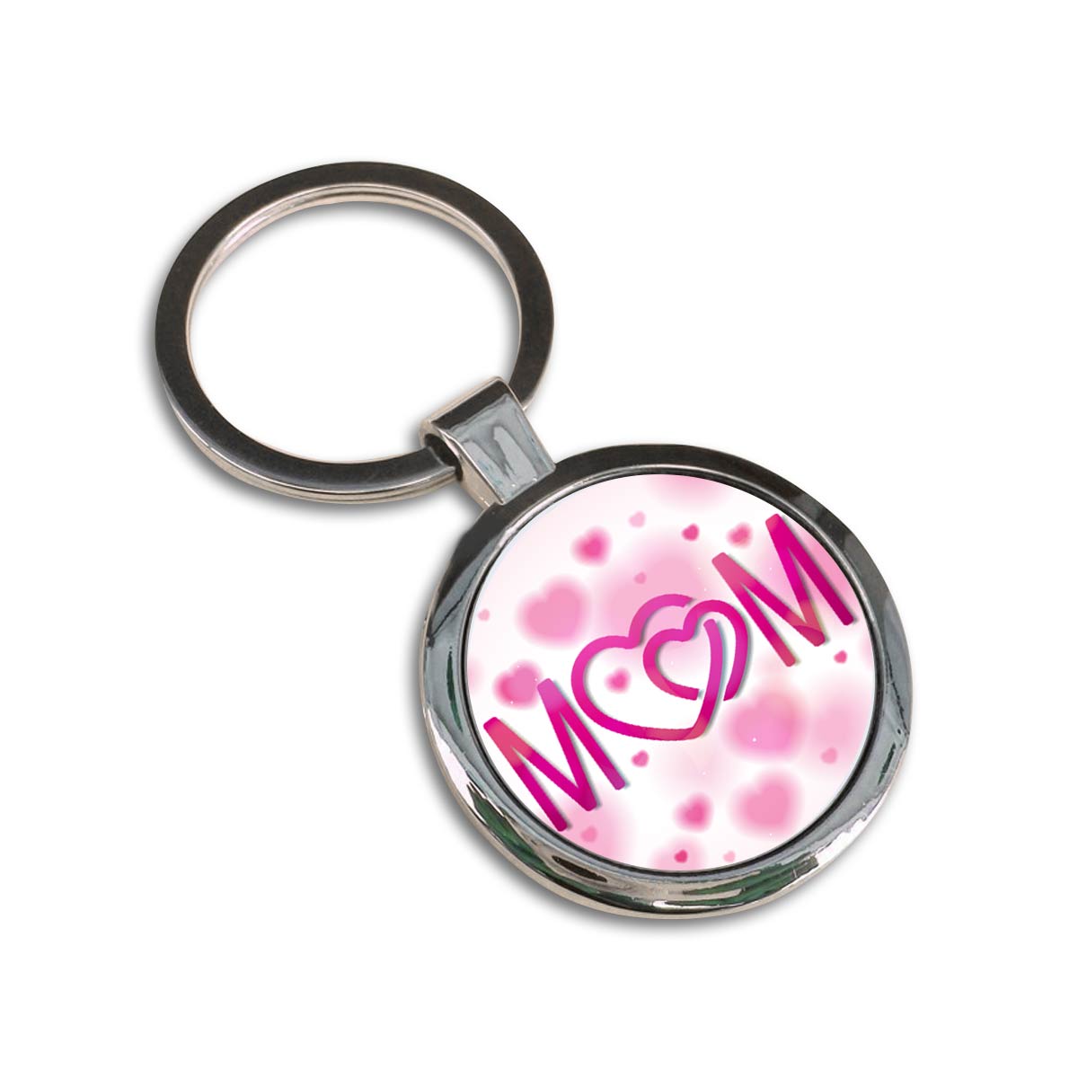 Mom Round Metal Keychain Gift For Mother's Day-3