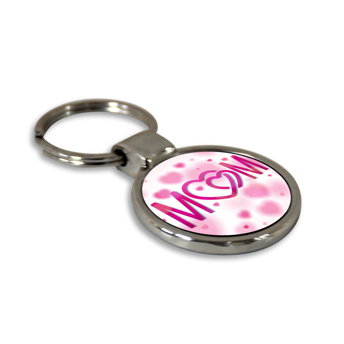 Mom Round Metal Keychain Gift For Mother's Day-4