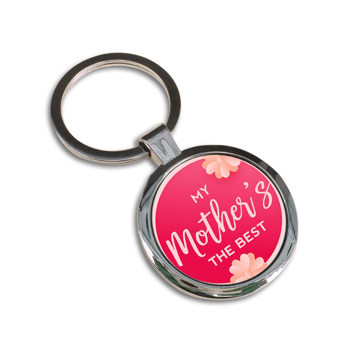 The Best Mother's Round Metal Keychain Gift For Mother's Day-3