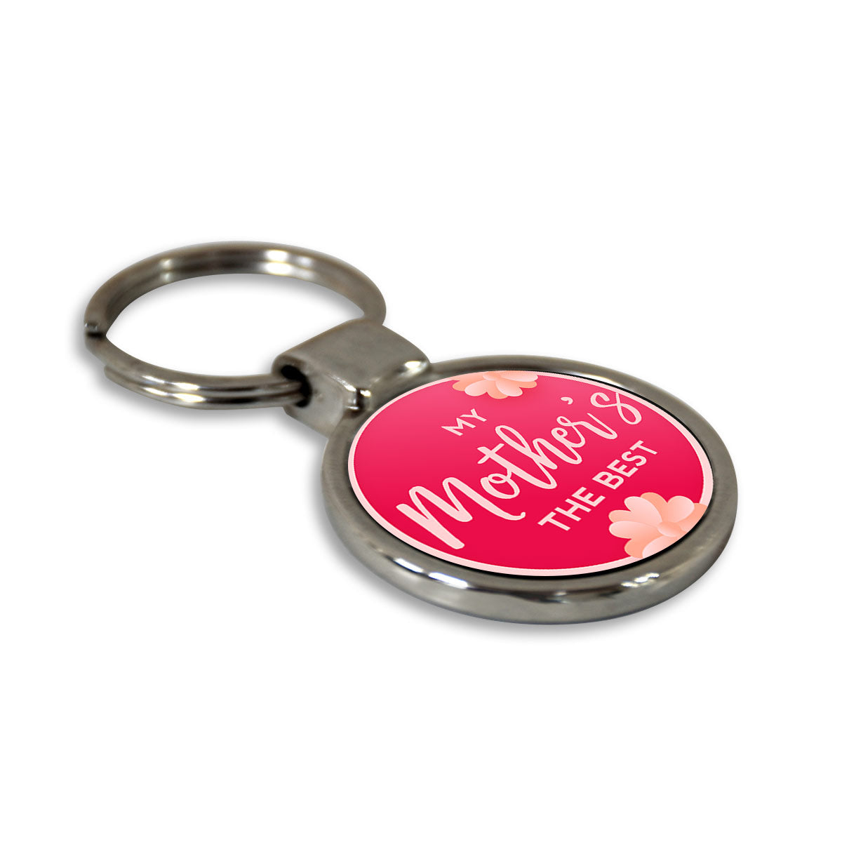The Best Mother's Round Metal Keychain Gift For Mother's Day-4