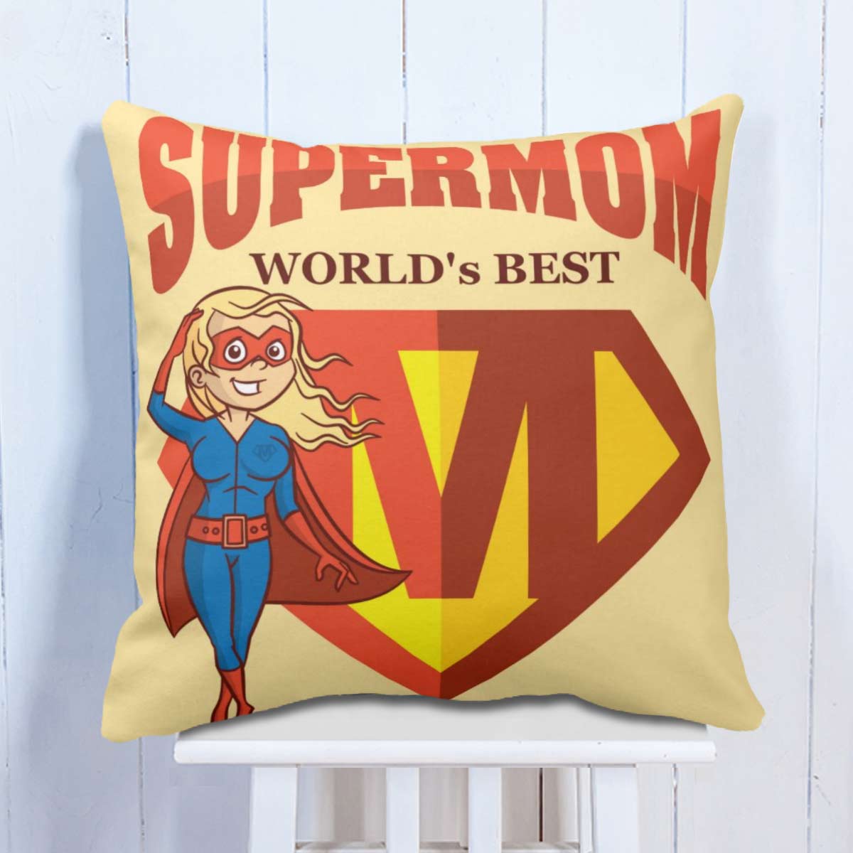 World's Best Supermom Cushion Gift for Mother's Day 1