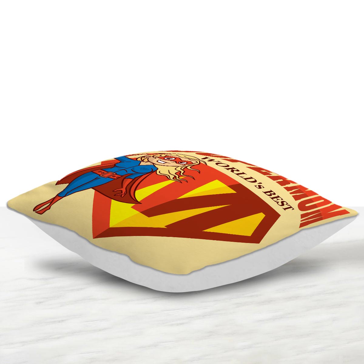 World's Best Supermom Cushion Gift for Mother's Day 2