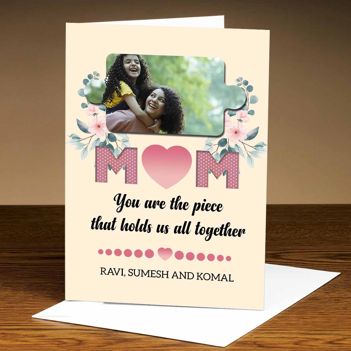 Personalised Mom You Hold us Together Greeting Card-1