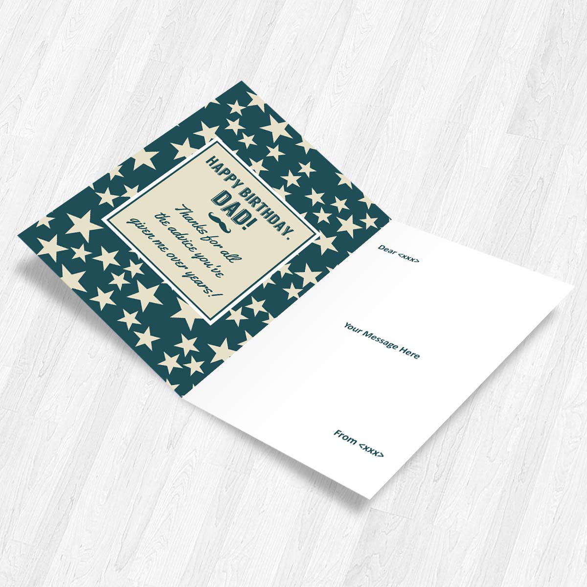 Personalized Hey Dad Greeting Card Gift For Father's Day 2