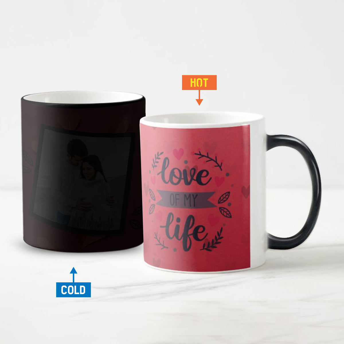 Personalized Love Of My Life Valentine's Magic Mug for Boyfriend & Girlfriend-1