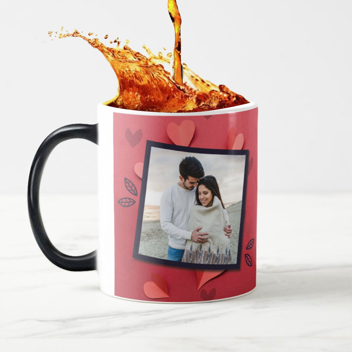 Personalized Love Of My Life Valentine's Magic Mug for Boyfriend & Girlfriend-2