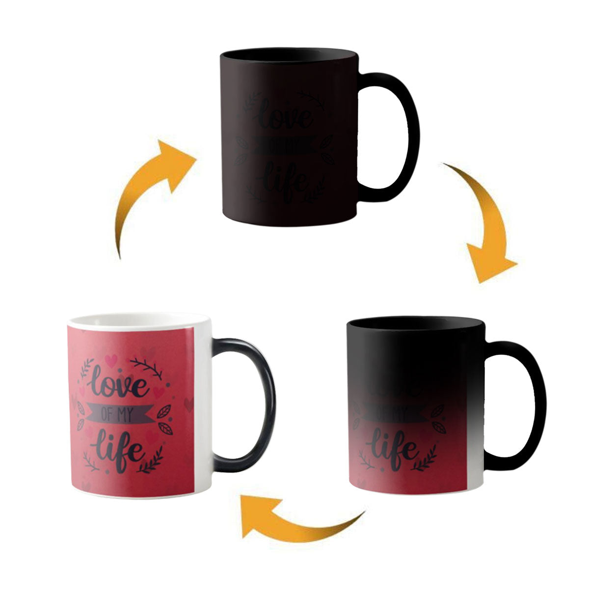 Personalized Love Of My Life Valentine's Magic Mug for Boyfriend & Girlfriend-5