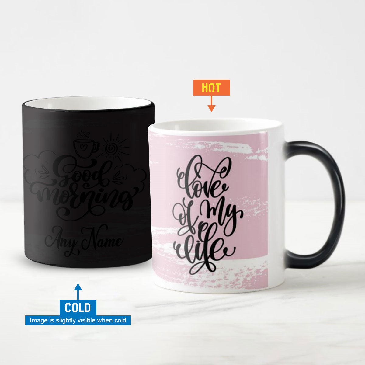 Personalized The Love of My Life Magic Mug for Boyfriend & Girlfriend-3