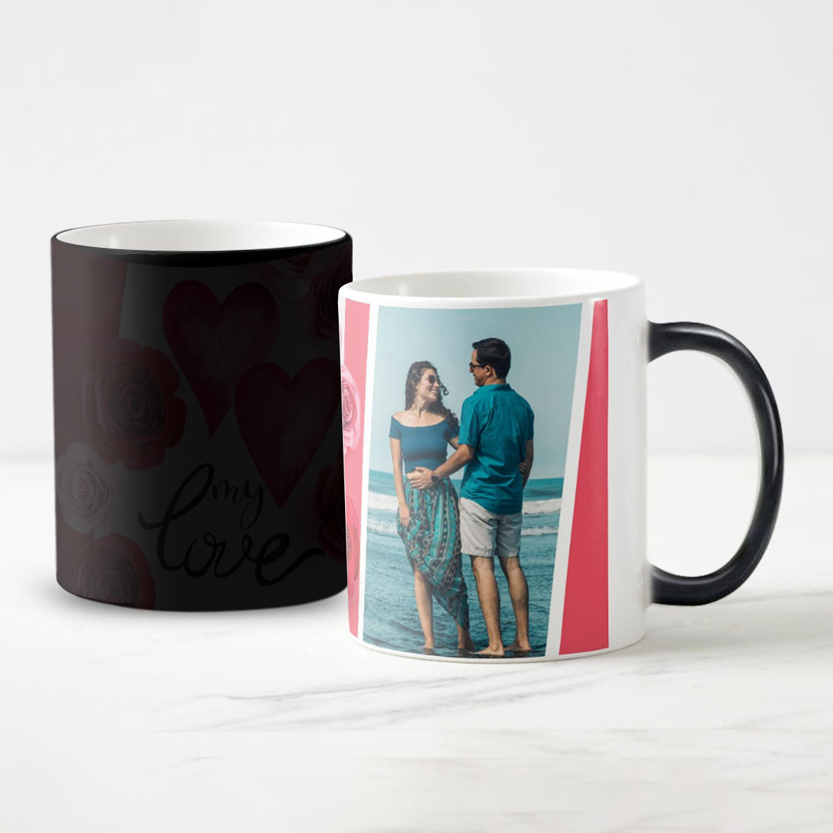 Proposing Couple Personalized Black Magic Mug