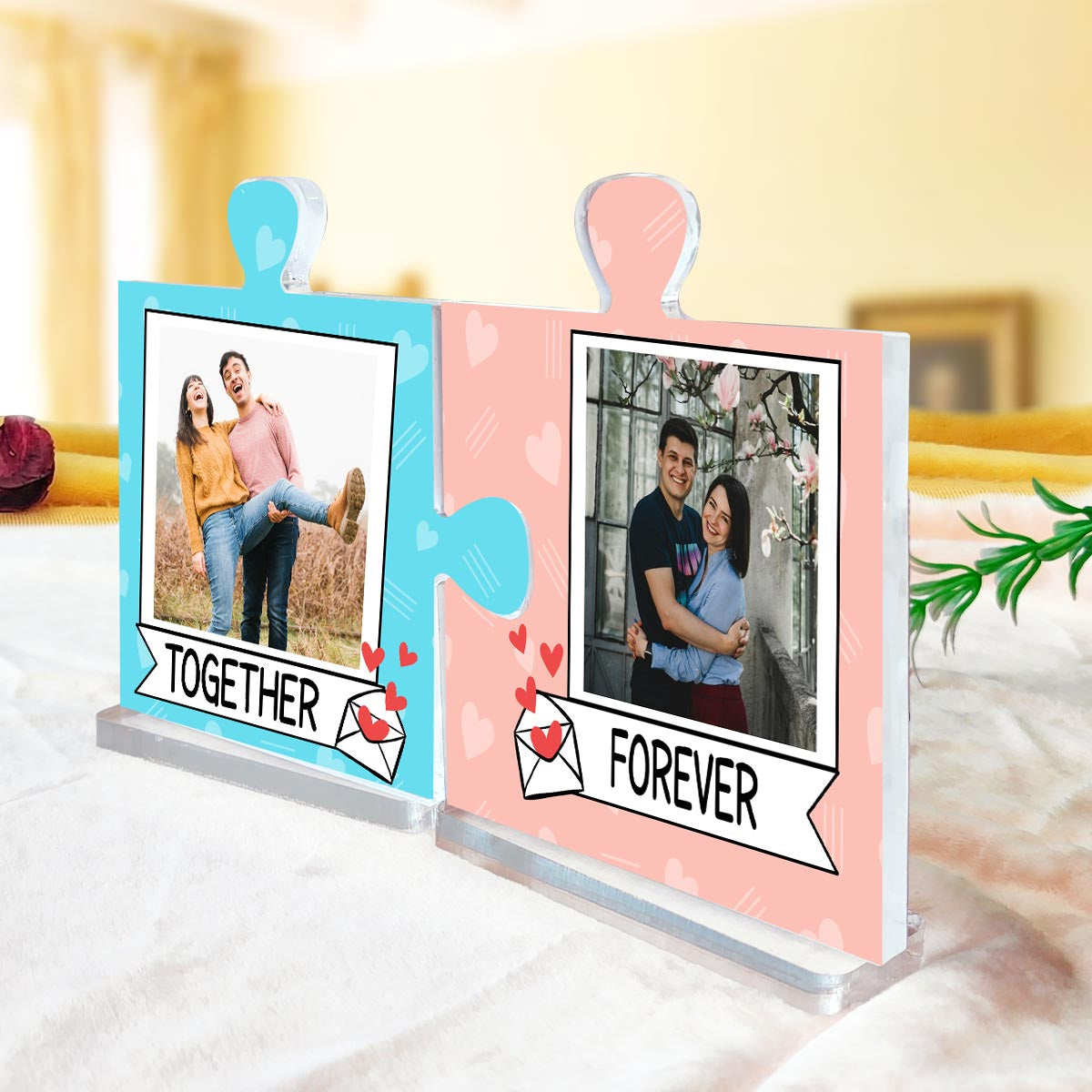 Personalised Together Forever Acrylic Puzzle Keepsake Set-2