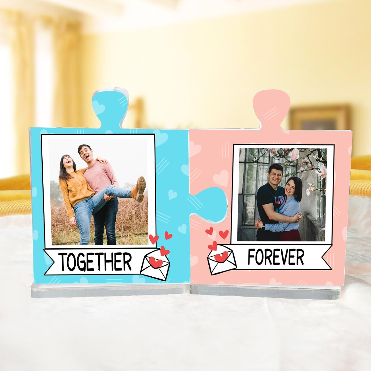 Personalised Together Forever Acrylic Puzzle Keepsake Set-3