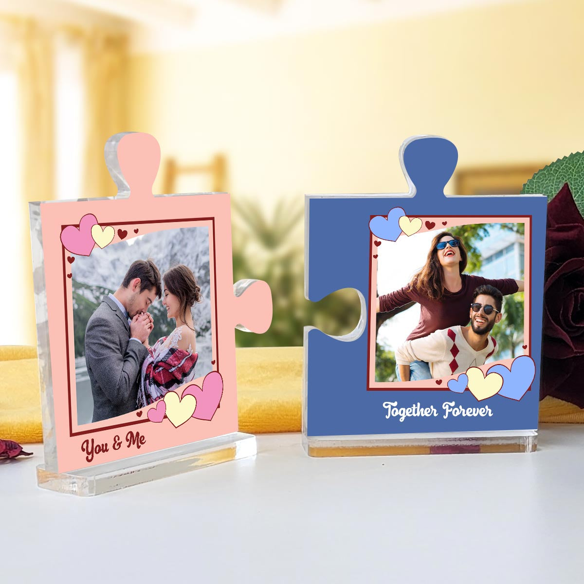 Personalised You Are My Missing Piece Puzzle Keepsake Set-1