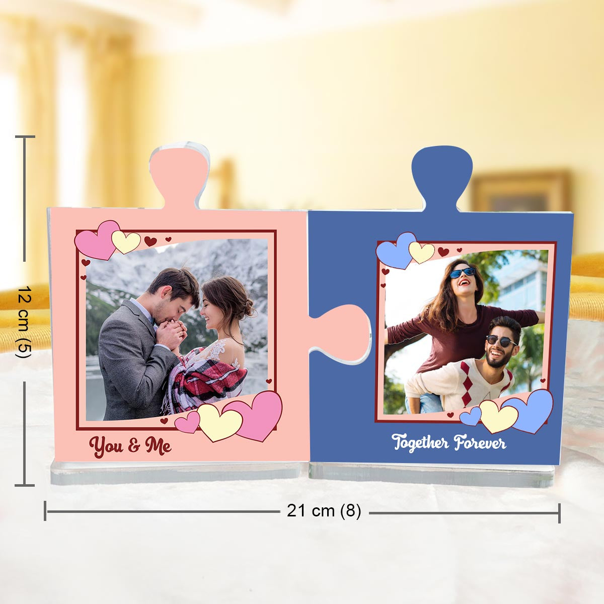 Personalised You Are My Missing Piece Puzzle Keepsake Set-4