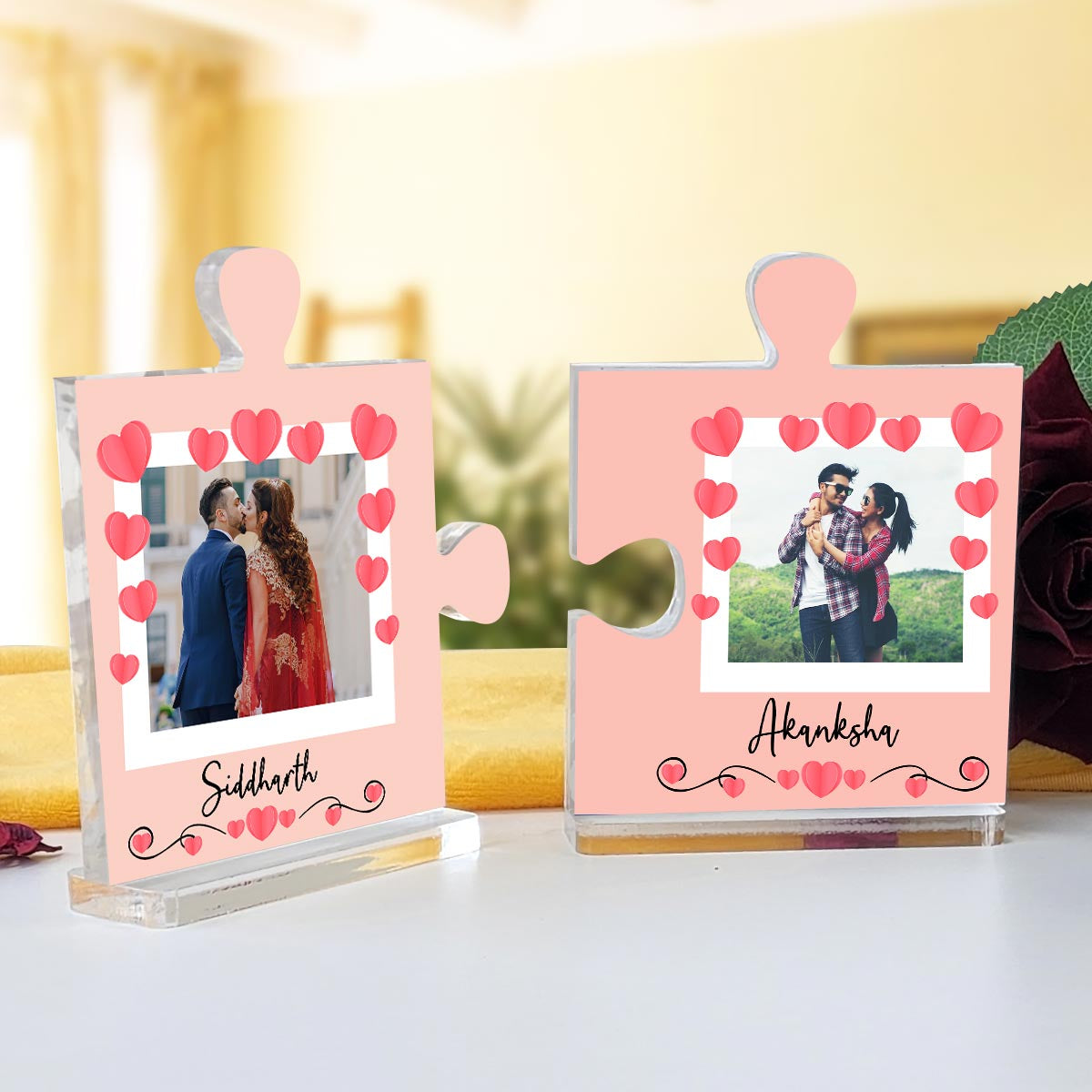Personalised Name You Are My Missing Piece Puzzle Keepsake Set-1