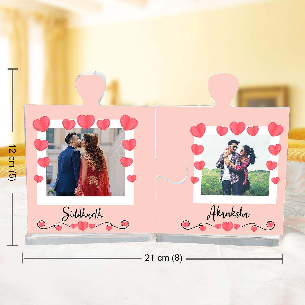 Personalised Name You Are My Missing Piece Puzzle Keepsake Set-4