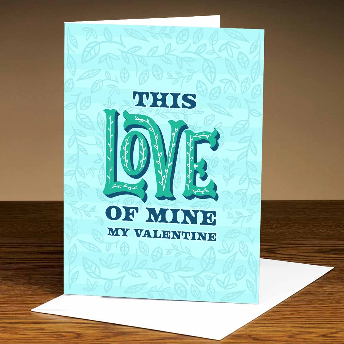 Personalised My Love Valentines Mirror Card-3