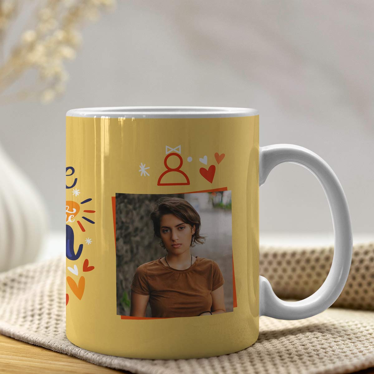 Personalized I Love You To The Moon And Back Coffee Mug For BF, GF, Husband & Wife-2