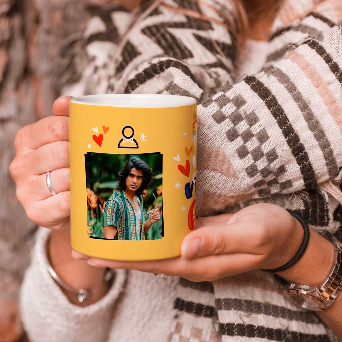 Personalized I Love You To The Moon And Back Coffee Mug For BF, GF, Husband & Wife-1