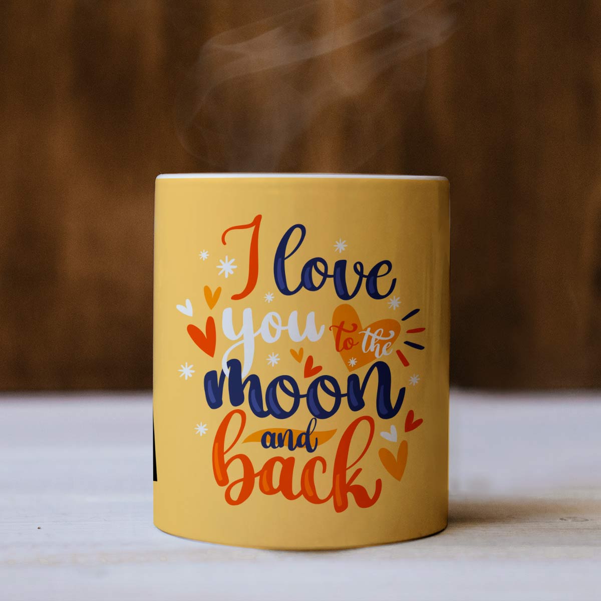 Personalized I Love You To The Moon And Back Coffee Mug For BF, GF, Husband & Wife-5