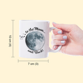 Personalised Love You to the Moon and Back Coffee Mug