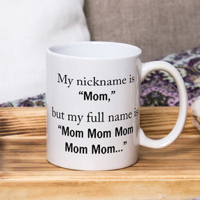 My Nickname is Mom Coffee Mug-1