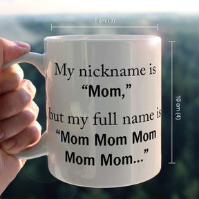 My Nickname is Mom Coffee Mug-5