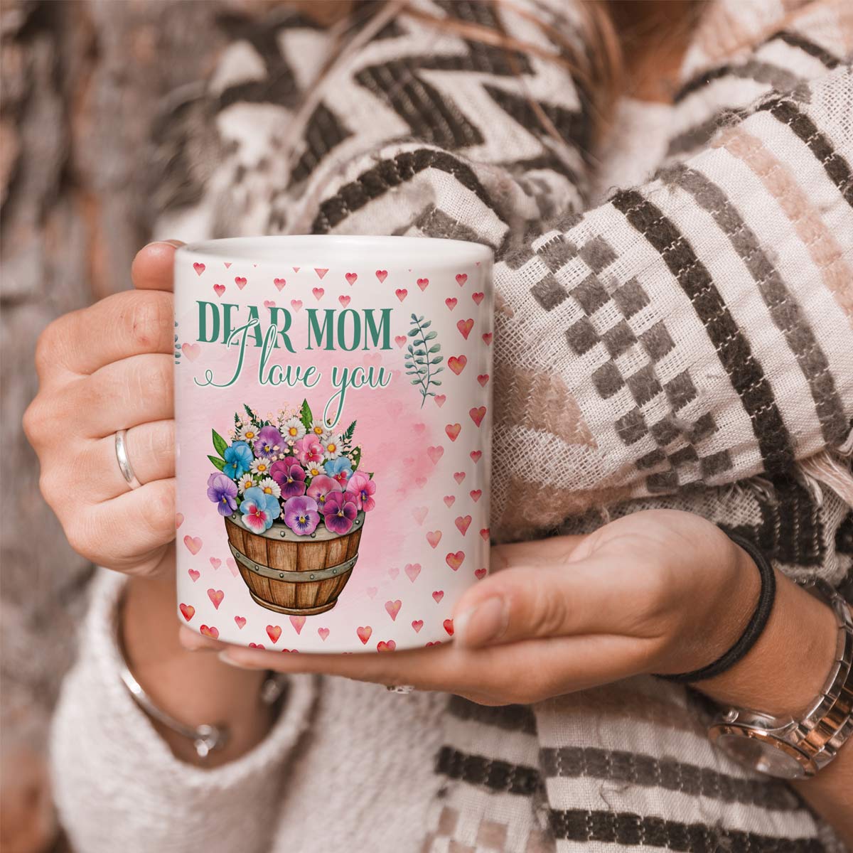 Dear Mom I Love You Coffee Mug-1