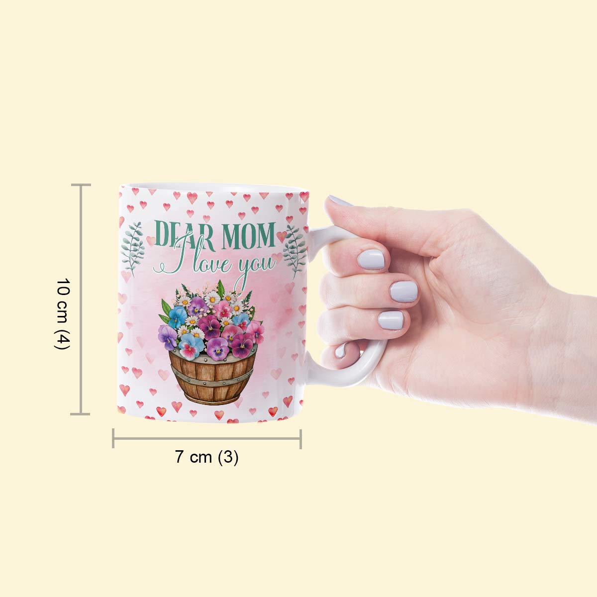 Dear Mom I Love You Coffee Mug-6