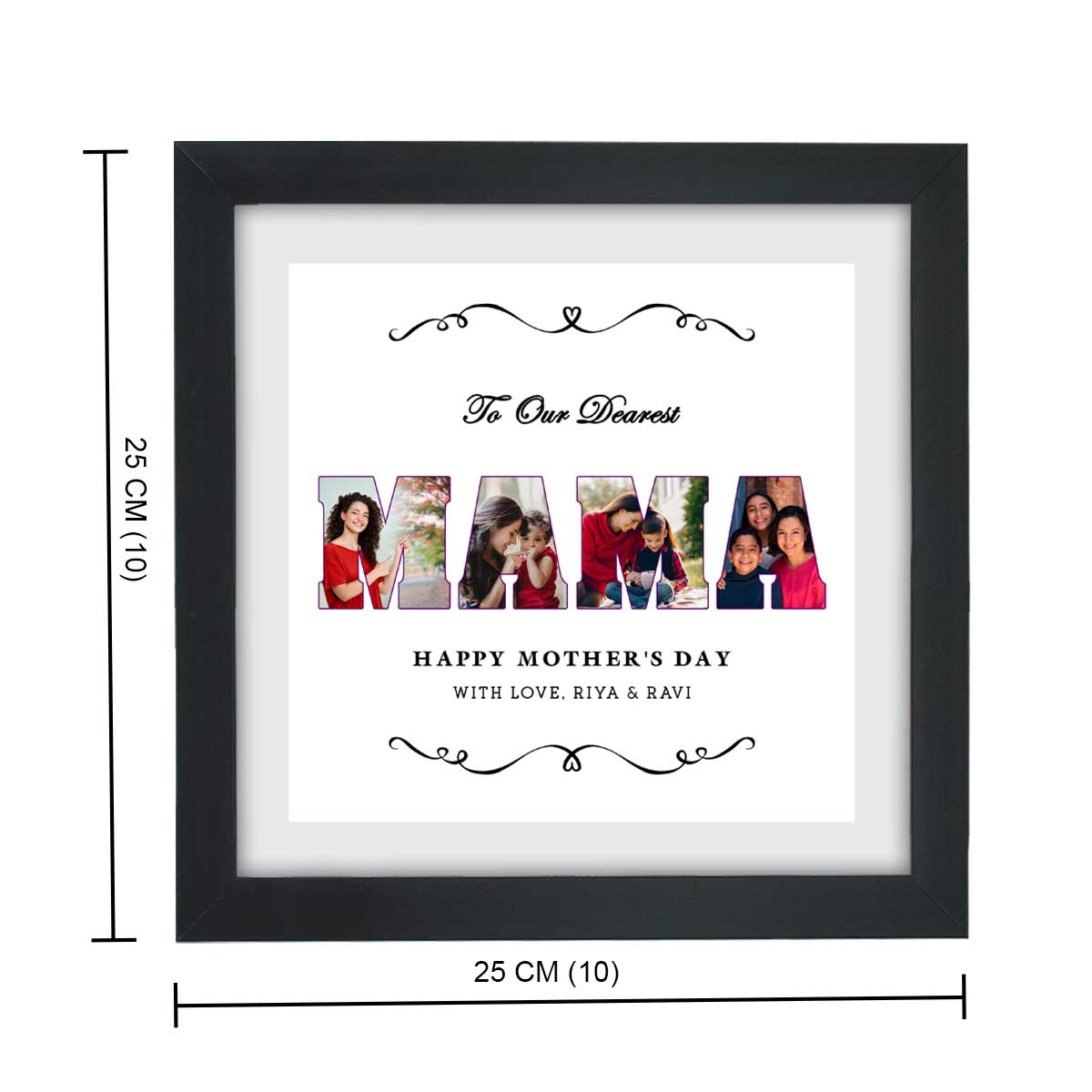 Personalized To Our Dear Mama Frame Gift For Mother's Day 4