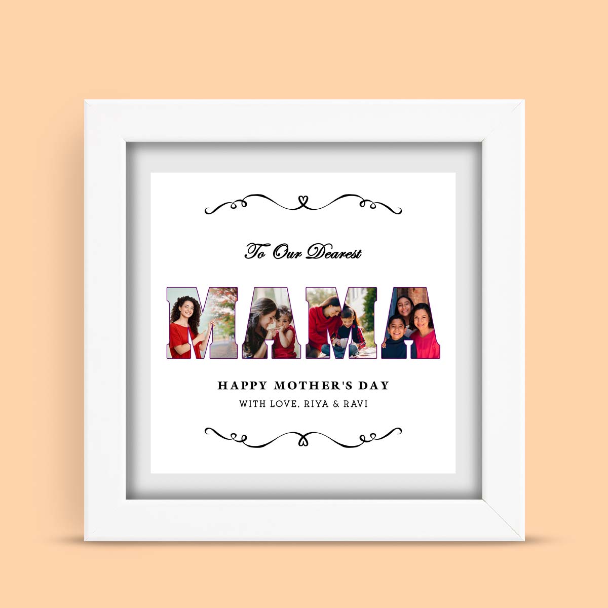Personalized To Our Dear Mama Frame Gift For Mother's Day 5