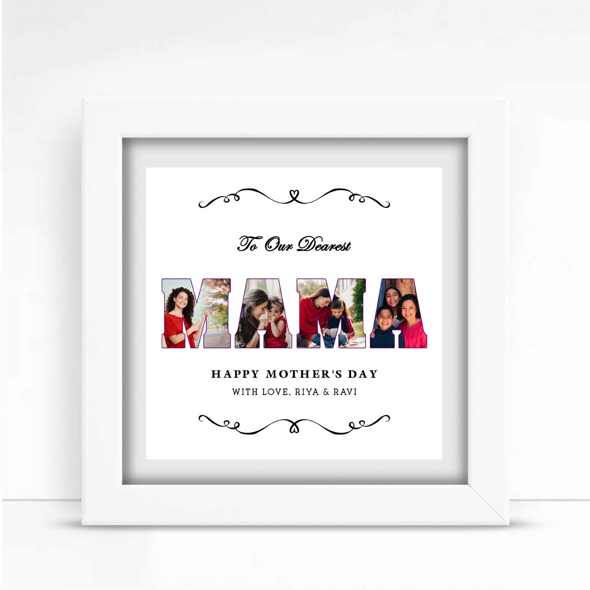 Personalized To Our Dear Mama Frame Gift For Mother's Day 8