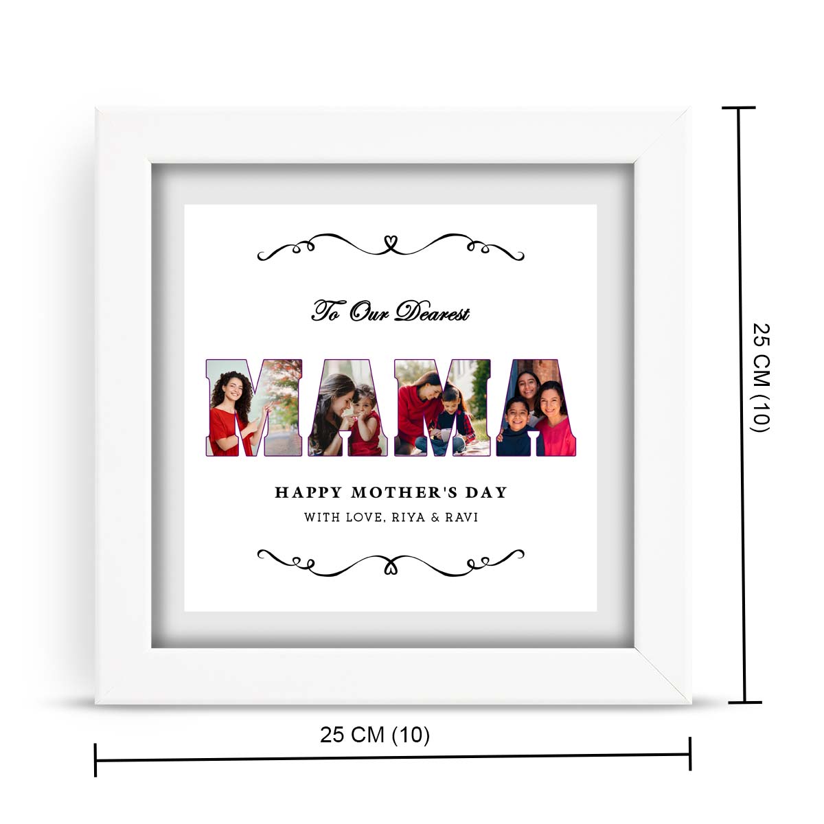 Personalized To Our Dear Mama Frame Gift For Mother's Day 9