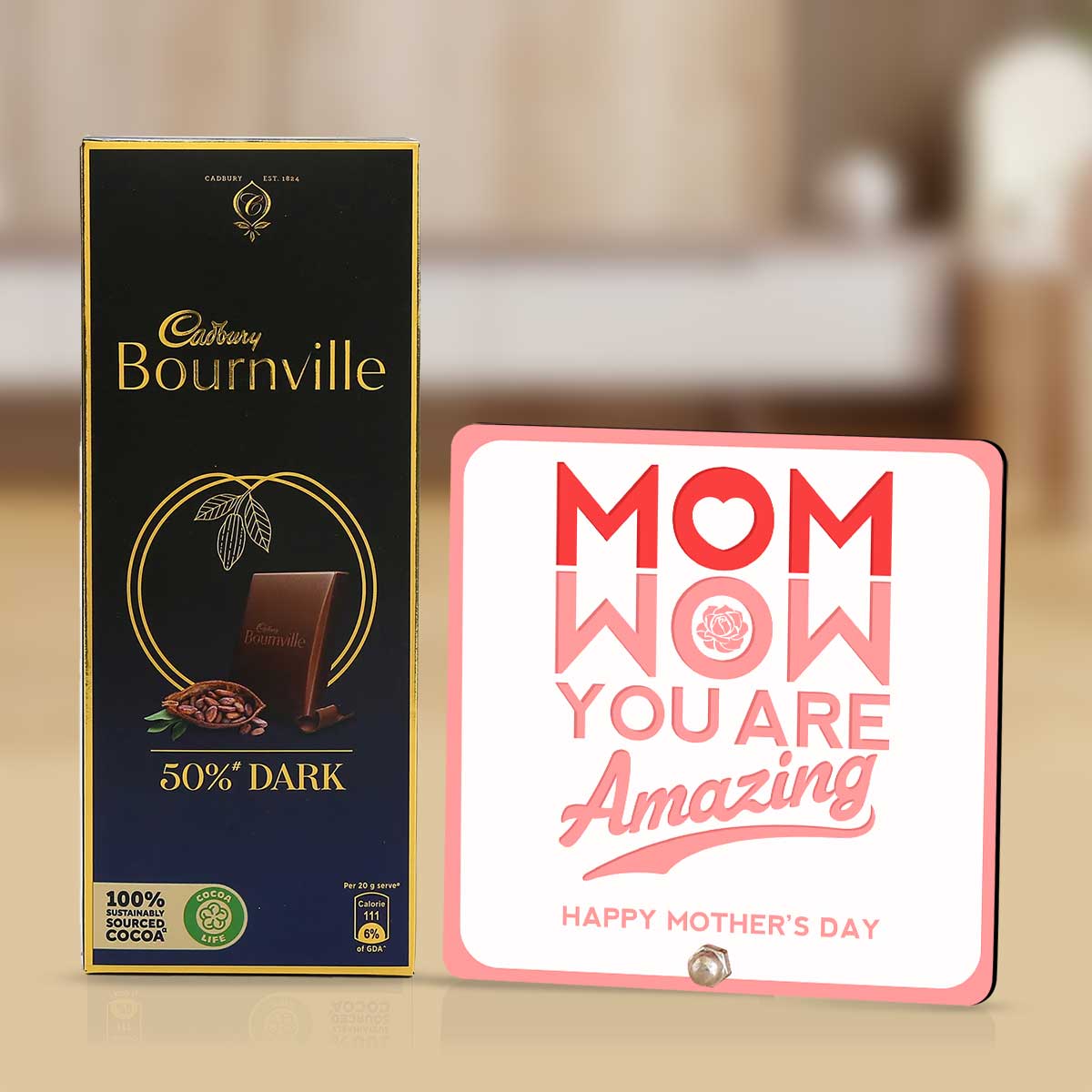 Chocolate And Mom Table Top Hamper Gift For Mother's Day 1