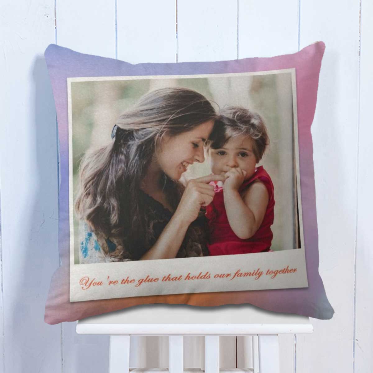 Customized Hold Family Together Photo Cushion Gift for Mom 5
