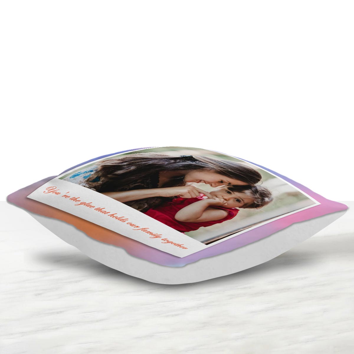 Customized Hold Family Together Photo Cushion Gift for Mom 2