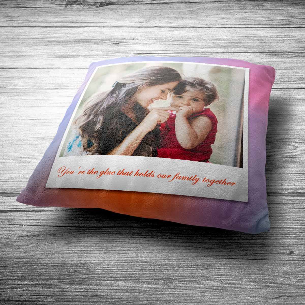 Customized Hold Family Together Photo Cushion Gift for Mom 6