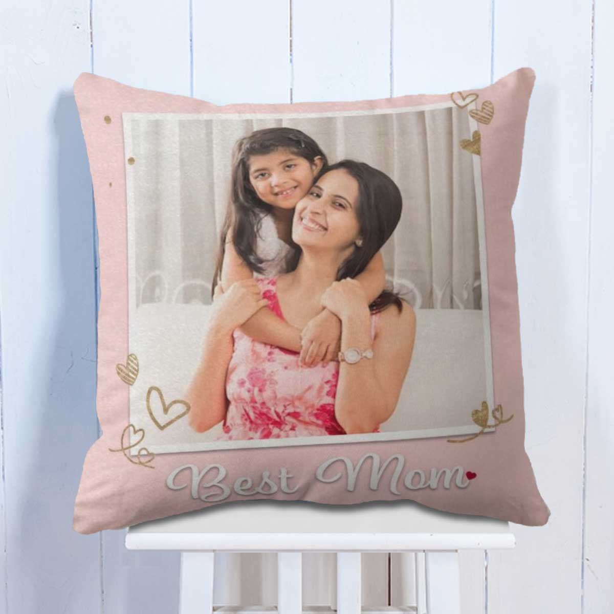 Personalized Best Mom Photo Cushion Gift for Mom 5