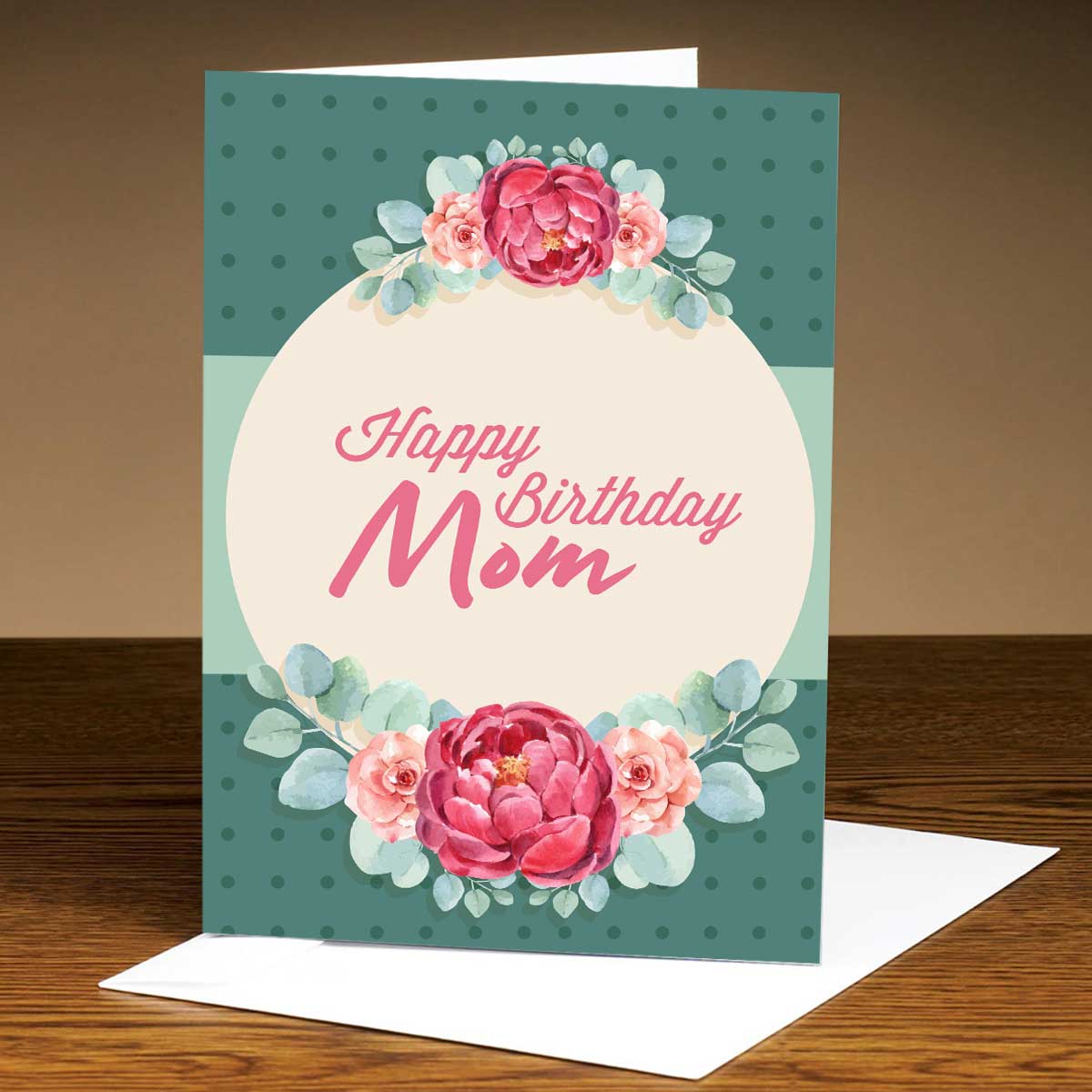 Personalised Happy Birthday Mom Greeting Card-1