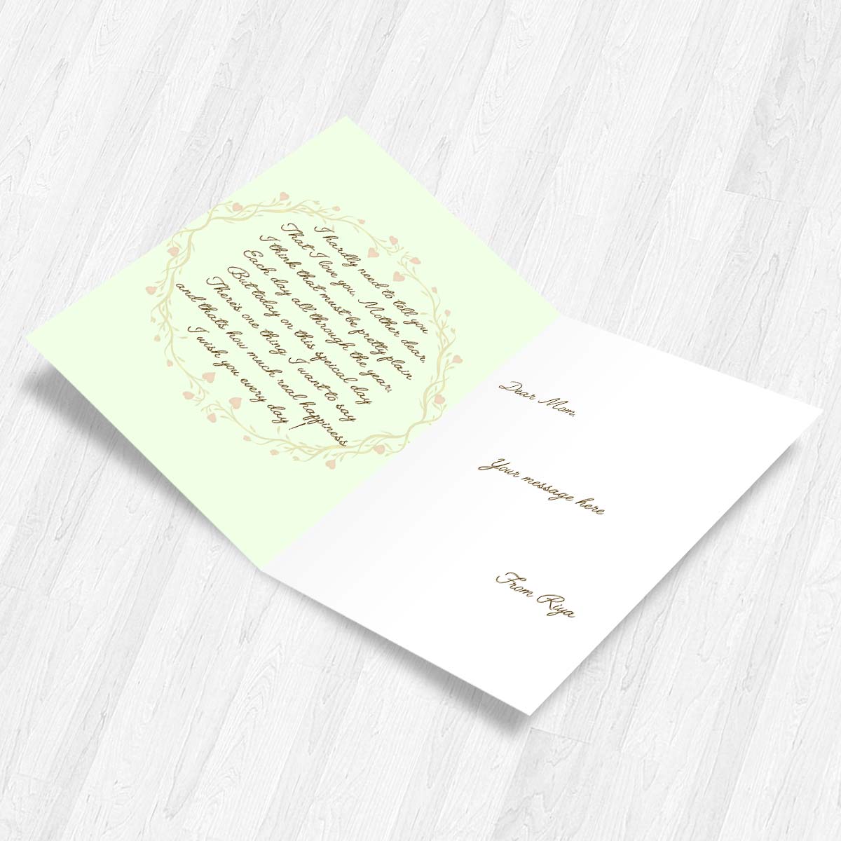 Personalised To the Most Beautiful Mom Greeting Card-2