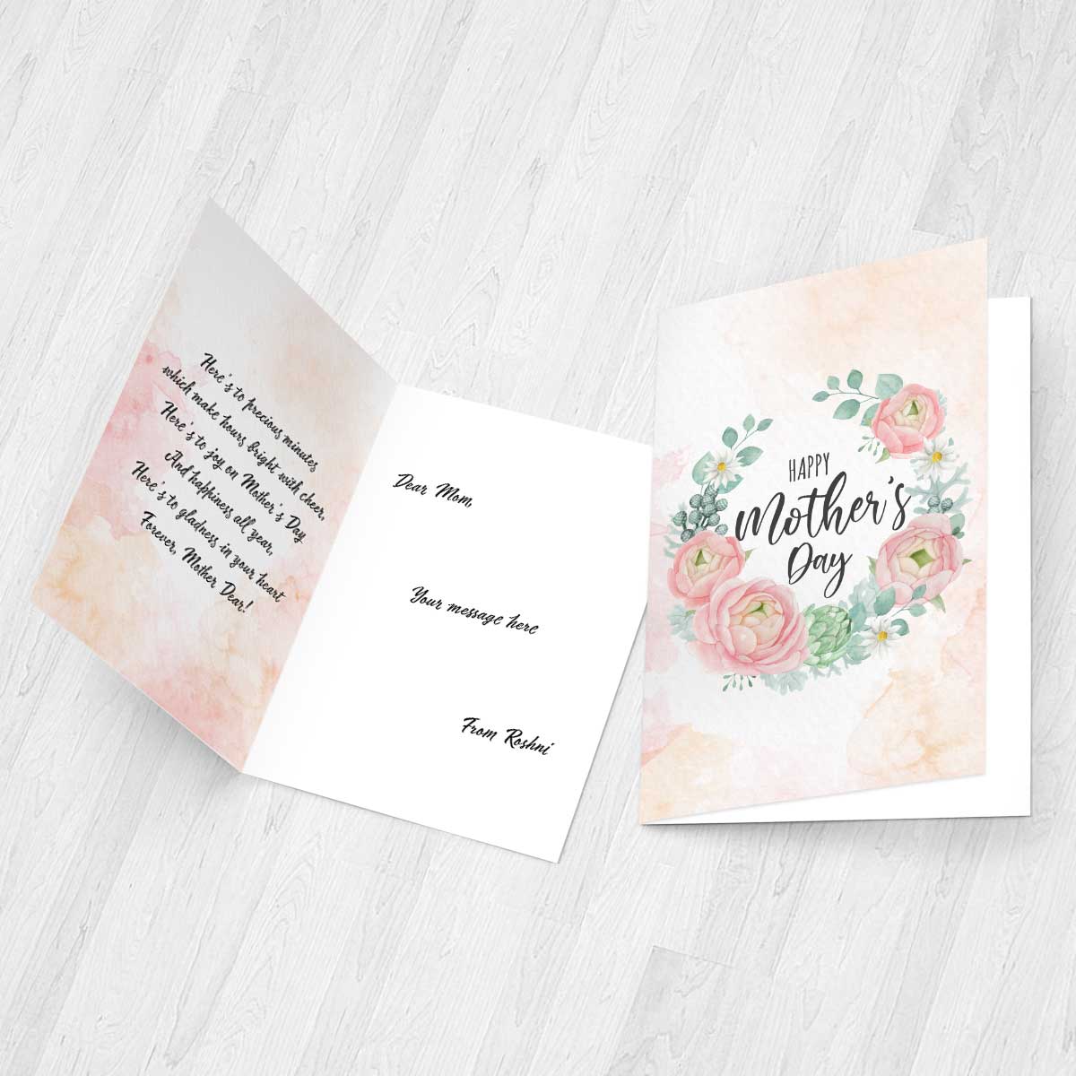 Personalised Happy Mother's Day Special Greeting Card Gift For Mom 3