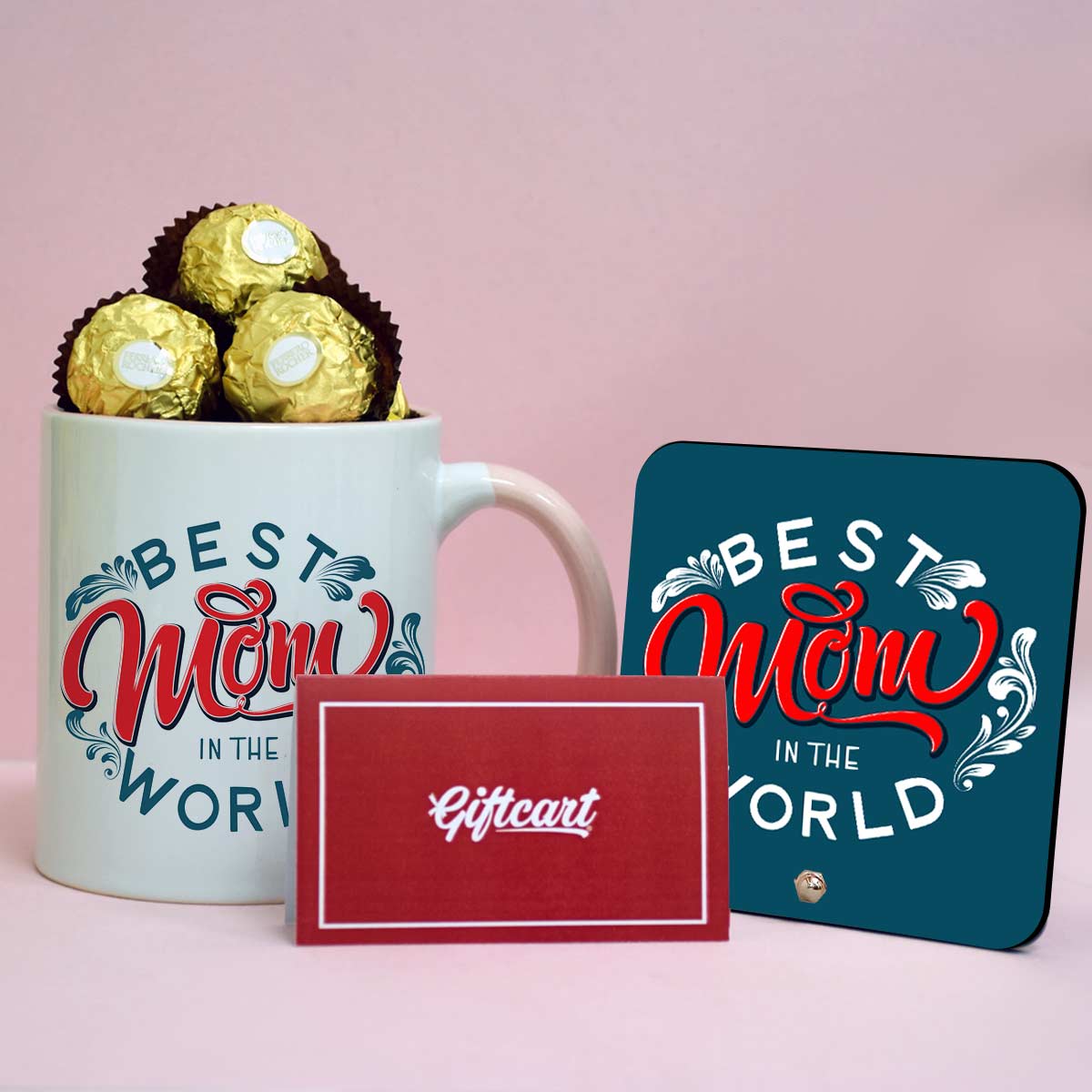 Best Mom Coffee Mug, Chocolate & Tabletop Gift Hamper For Mother's Day 1