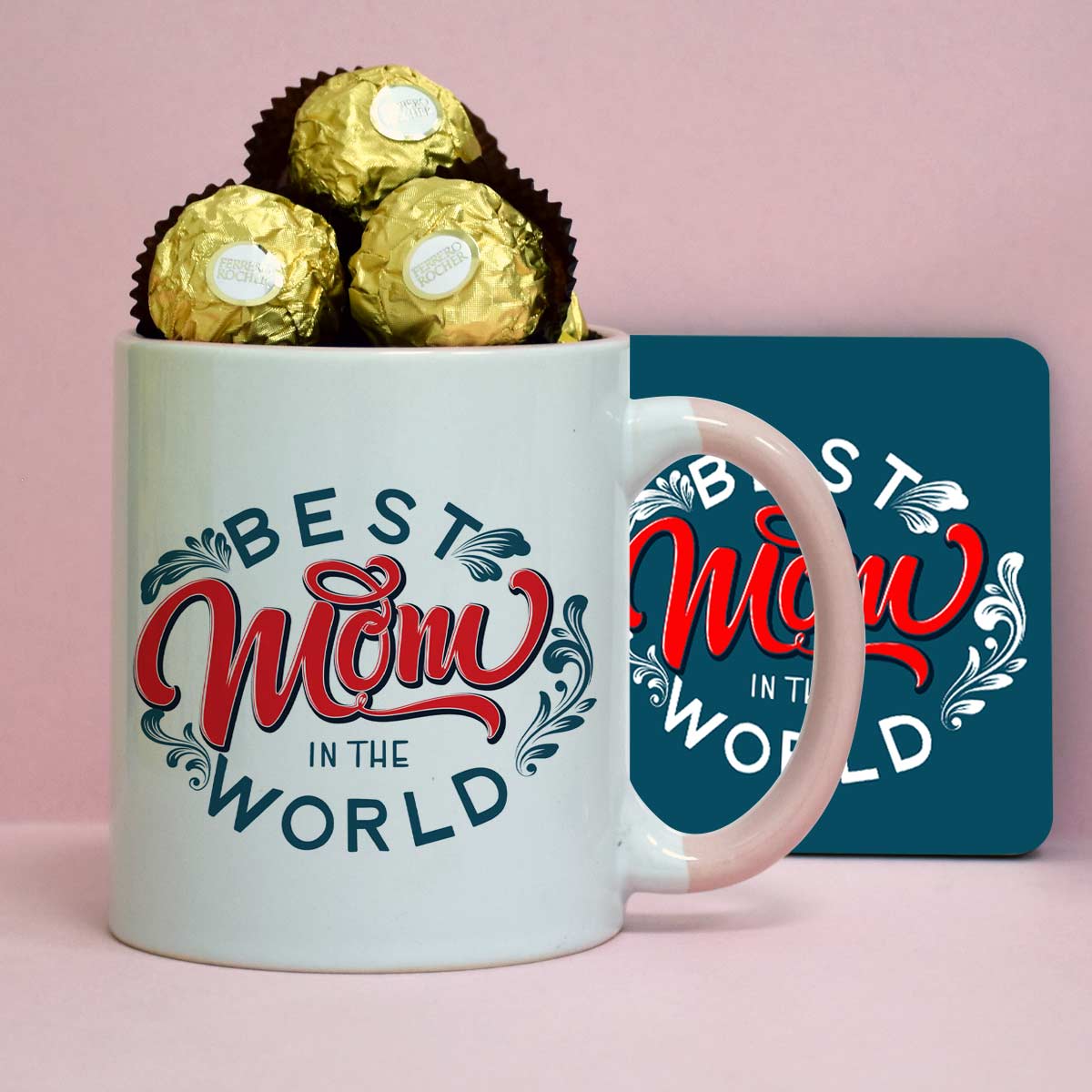 Best Mom Coffee Mug, Chocolate & Tabletop Gift Hamper For Mother's Day 2