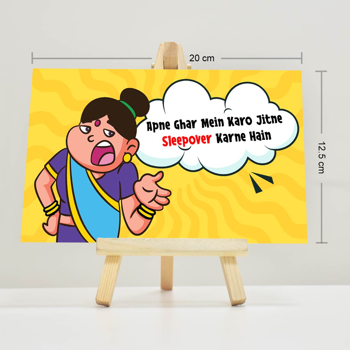 Hilarious Maa Ka Gyan, Mom's Words of Wisdom Easel with Cards-4