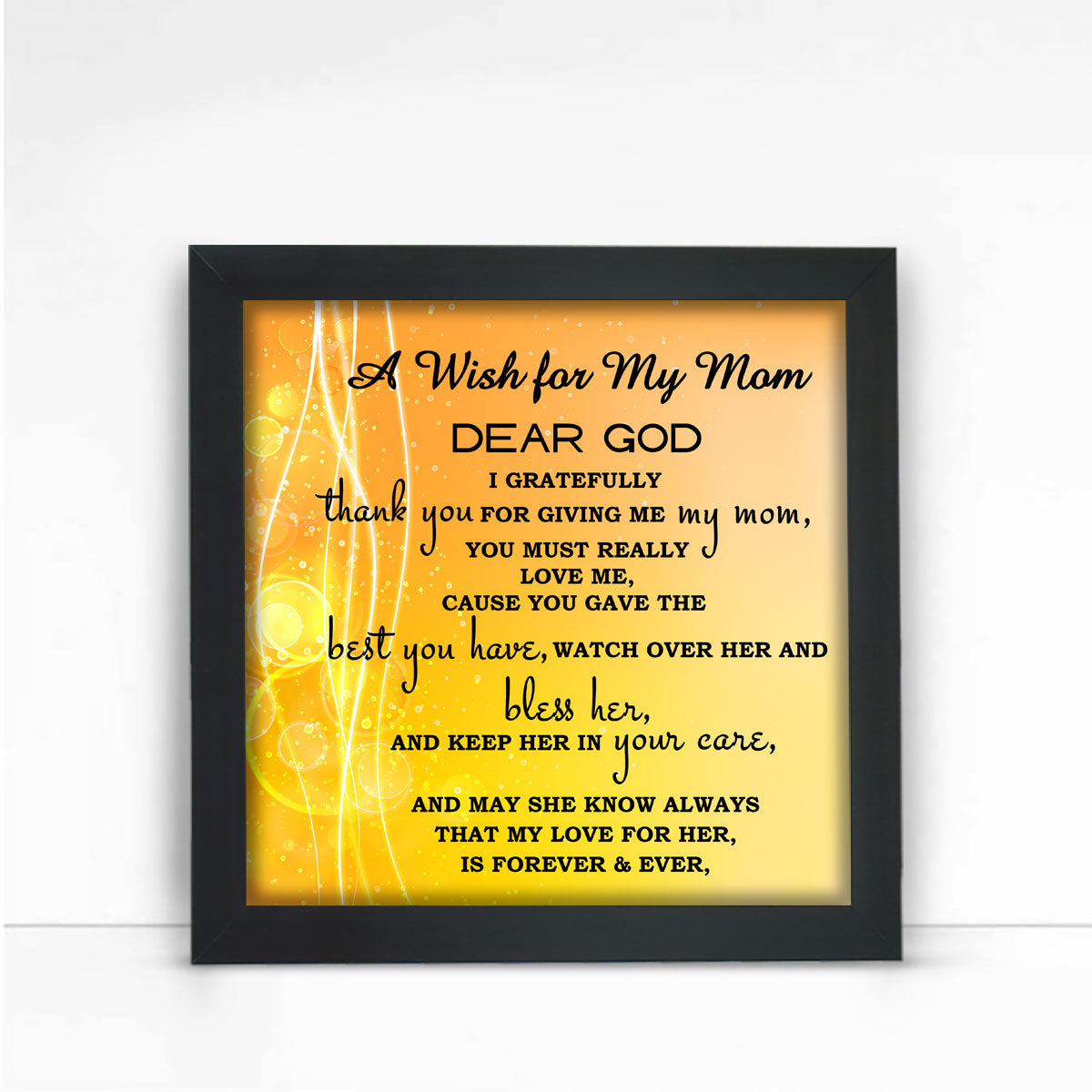 A Wish for my Mom Frame on Mothers day