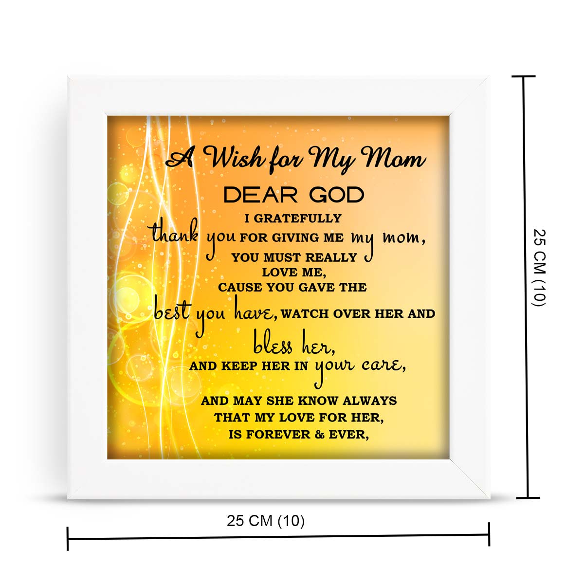 A Wish for my Mom Frame on Mothers day