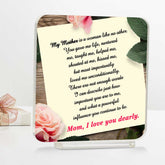 Personalized Mom I Love You Table Top Gift For Mother's Day-1