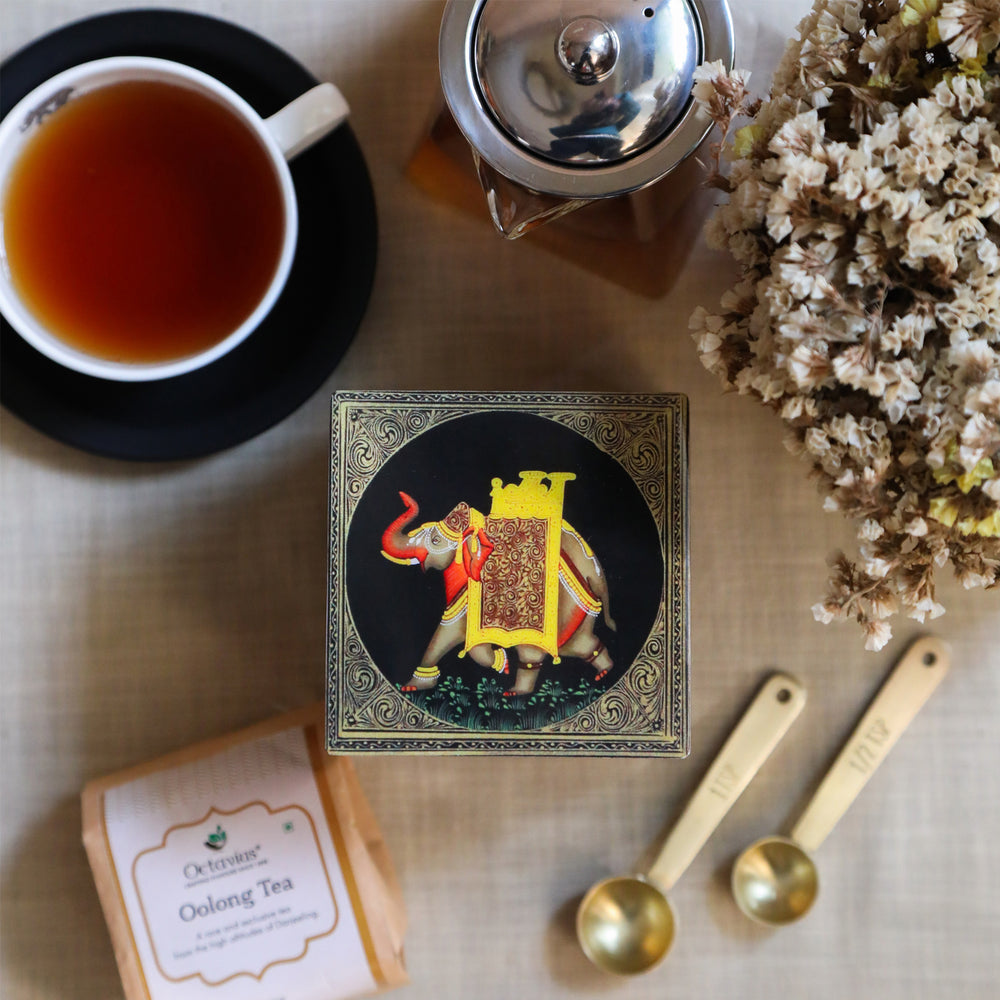 Darjeeling Oolong Tea in Handcrafted Wooden Box-5