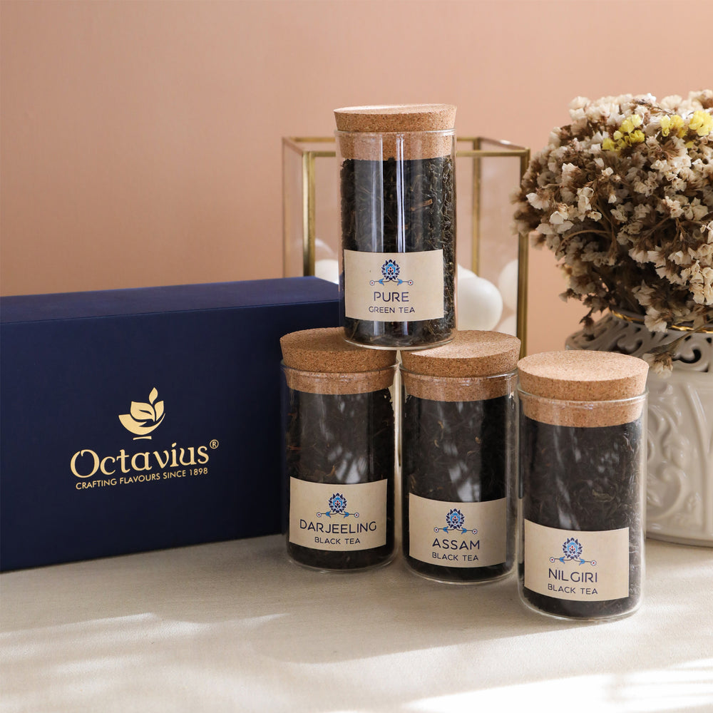 Tea Time Treasure-Pure Teas (4 Assorted Loose Leaf Black & Green Teas)-3