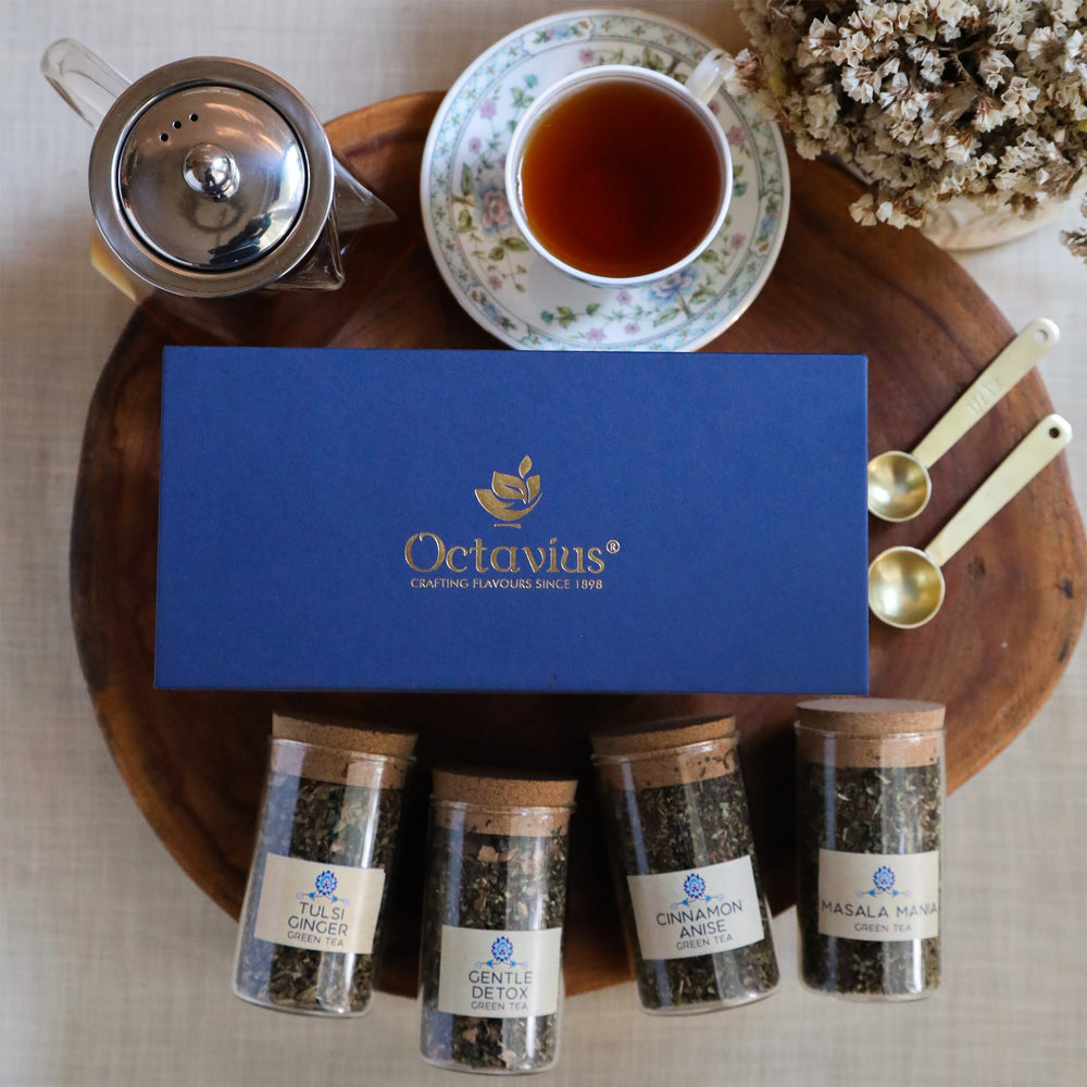 Tea Time Treasure-Spiced Up Infusions (4 Assorted Loose Leaf Black & Green Teas)-5